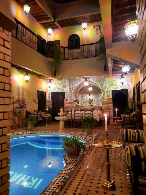 piscina en Riad en Marrakech