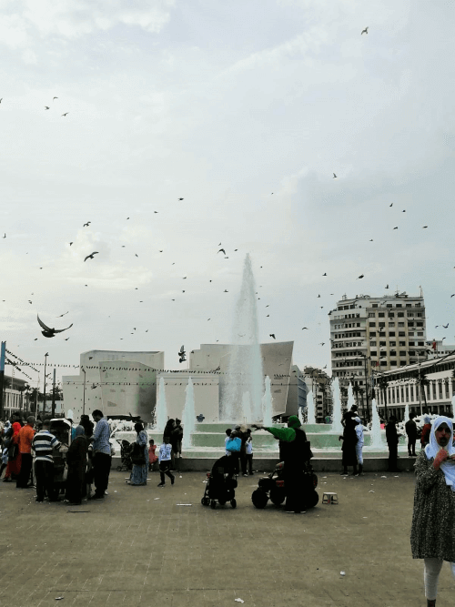 Fuente de las palomas en Casablanca
